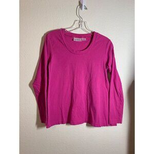 Maternity Announcements Basic Long Sleeve Cotton TShirt Pink Size Medium (8/10)
